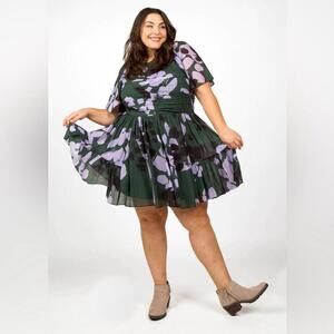 Tanya Taylor Angele Abstract Print Dress | Size: 20